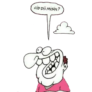 😱 CID DII MISIN? 만화, 말풍선, 웃긴, 남자, 표정 telegram sticker