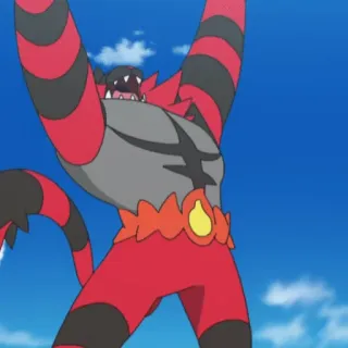 😈 Incineroar Pokemon pokemon, incineroar, fire type, anime, monster telegram sticker