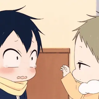 🤗 anime, cartoon, shock, surprise, baby telegram sticker
