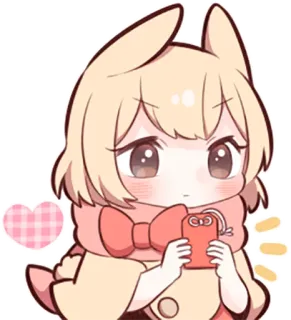 ⛩ 귀여운, 치비, 카와이, 애니메이션, 만화, 캐릭터, 스티커, 디지털 아트 telegram sticker