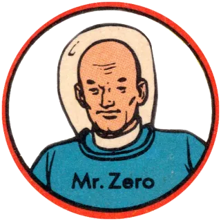 🅾 Mr. Zero Mr. Zero, comic, space, character, retro telegram sticker