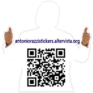 👍 antoniorazzistickers.altervista.org QR-код, веб-сайт, наклейка, URL telegram sticker