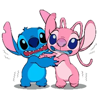 😵 Stitch hoạt hình, Disney, Stitch, Angel telegram sticker