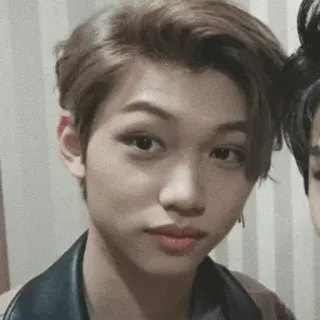 ➖ Felix kpop, idol, musica, maschio, ritratto, cantante telegram sticker