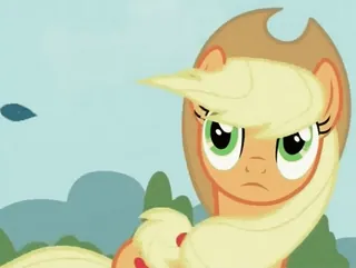 😶 Applejack My Little Pony Applejack, My Little Pony, Zeichentrick, Pony, Animation telegram sticker