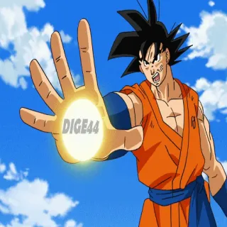 💣 Goku Dragon Ball DIGE44 Goku, Dragon Ball, animé, dessin animé, super pouvoir, énergie, combattant telegram sticker