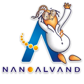 👋 NANOALVAND นาโนเทคโนโลยี, วิทยาศาสตร์, Alvand, การ์ตูน, โมเลกุล telegram sticker