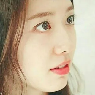 😊 woman, person, face, portrait, asian, korean, beauty whatsapp sticker