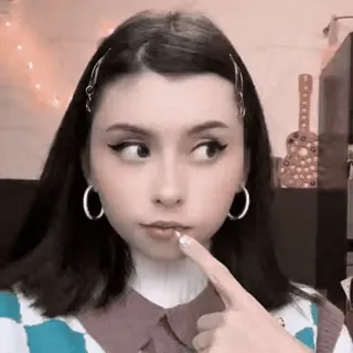 🍣 Frau, Porträt, Person, Innenbereich, Selfie whatsapp sticker