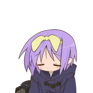 😔 anime, kawaii, cute, girl, sad telegram sticker