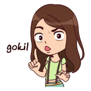 😗 good? pregunta, dibujo animado, personaje, inseguro whatsapp sticker