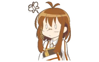 😳 Anime, Papillon, Dessin animé, Chibi, Mignon, Fille telegram sticker