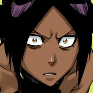 ⚔ Yoruichi Shihouin Bleach Anime, Kobieta, Poważna, Yoruichi, Shihouin telegram sticker