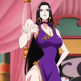 😒 Boa Hancock One Piece Anime, Mulher, Rainha, Pirata, Mangá telegram sticker