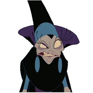 😒 Yzma The Emperor's New Groove ตัวร้าย, การ์ตูน, ดิสนีย์, ชั่วร้าย, แม่มด telegram sticker