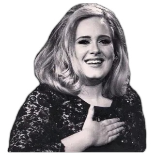 😊 Adele Adele, cantora, música, pop, celebridade, mulher telegram sticker