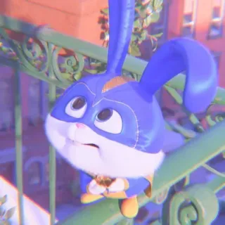 🐰 Snowball The Secret Life of Pets bunny, rabbit, animal, cartoon, cute, pet whatsapp sticker