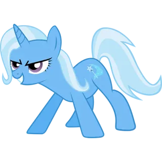 😈 Trixie Lulamoon My Little Pony Pony, Cartoon, Niedlich, Einhorn, Magie, Animation telegram sticker