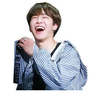 😆 Jimin ジミン, BTS, Kポップ, 歌手, 笑う, 有名人, 韓国, 笑顔 telegram sticker