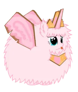 🤯 cute, pink, fluffy, cartoon, princess telegram sticker