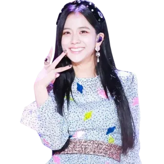 ✌️ Jisoo Jisoo, Blackpink, K-Pop, Sängerin, Idol, Mädchen, Frau whatsapp sticker