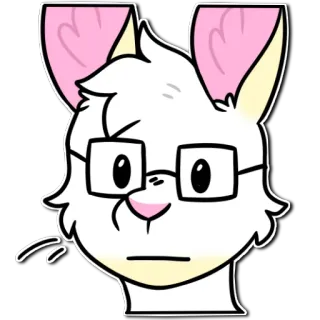 😐 furry rabbit telegram sticker