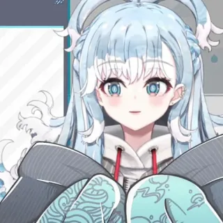 💦 Kobo Kanaeru Vtuber, Ragazza anime, Kobo Kanaeru, carino, Youtuber virtuale telegram sticker