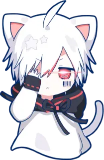 😎 アニメ, 猫, ちび, かわいい, 可愛い whatsapp sticker