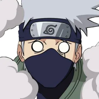 😳 Kakashi Naruto Какаши, Наруто, Аниме, Манга, Ниндзя telegram sticker