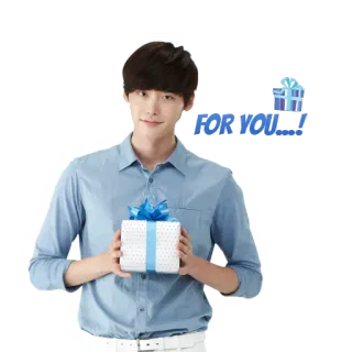 🎁 FOR YOU! presente, lembrança, para você, celebração, dar, homem telegram sticker