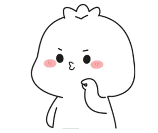 🌟 lindo, dibujos animados, pegatina, kawaii, adorable telegram sticker
