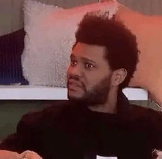 🎤 The Weeknd Musiker, Sänger, The Weeknd, Ausdruck, Promi whatsapp sticker