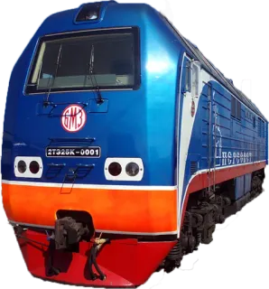 🚄 2ТЭ25К-0001 treno, locomotiva, ferrovia, trasporto, rotaia telegram sticker