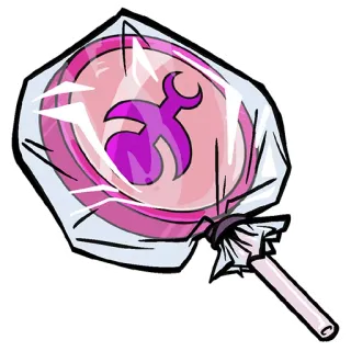 👅 Lutscher, Süßigkeit, Süß, Rosa, Verpackt telegram sticker