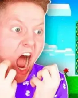 😡 impactado, gamer, expresión, hombre, emocionado telegram sticker