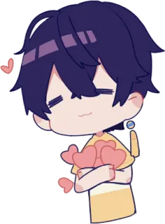❤️ Chibi, Anime, Corações, Fofo, Kawaii telegram sticker