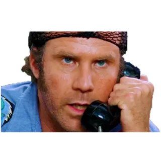 📞 Ron Burgundy Anchorman will ferrell, anchorman, comedy, funny, movie, ron burgundy, character, phone telegram sticker