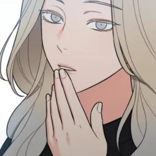 ♥️ mulher, ilustração, menina, desenho animado, retrato telegram sticker