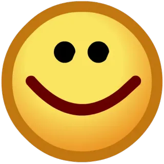 😃 Smiley, Émoji, Joyeux, Jaune telegram sticker