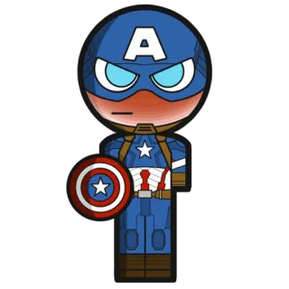 😡 Captain America 美国队长, 超级英雄, 漫威, 漫画书, 复仇者联盟 telegram sticker
