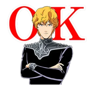 🆗 OK Anime, Mangá, Personagem, OK telegram sticker