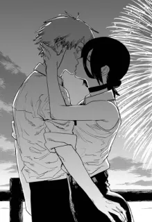 🌫 Anime, Baiser, Romance, Amour, Couple whatsapp sticker