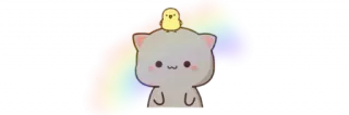 💞 น่ารัก, แมว, ลูกเจี๊ยบ, รุ้ง, คาวาอิ, สติกเกอร์, การ์ตูน telegram sticker