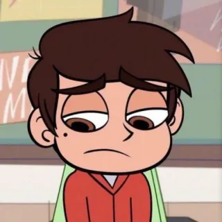 💫 Marco Diaz Star vs. the Forces of Evil Dibujos animados, Serie de TV, Triste, Deprimido, Adolescente, Cansado, Aburrido whatsapp sticker