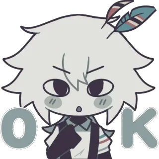 🫥 OK 오케이, 동의, 승인, 만화, 귀여운 telegram sticker