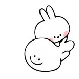 🤤 kelinci, bunny, kartun, imut, binatang whatsapp sticker