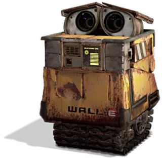 😖 Wall-E WALL-E WALL·E robot, kreskówka, film, Disney, Pixar, animowany telegram sticker