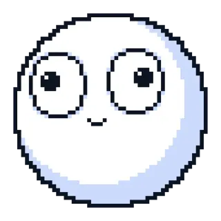 🤪 pixel art, character, cute, simple, eyes telegram sticker