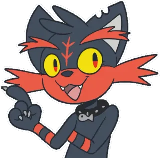 Lizka the Litten telegram stickers