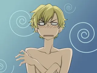 🥴 Anime, Karakter, Anak laki-laki, Ekspresi, Lucu, Malu, Kartun telegram sticker